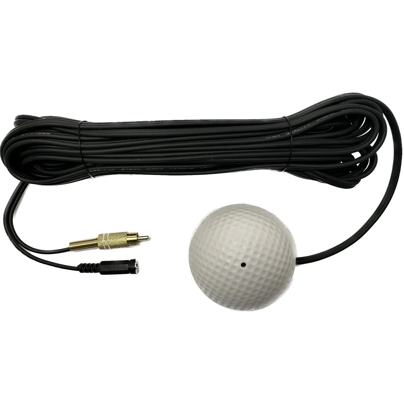 Waterproof CCTV Audio Microphone Cable Premium Quality Sound RCA Phono Output 2.1mm DC Input