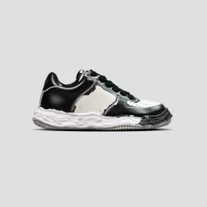 WAYNE OG SOLE LOW-TOP PAINTED LEATHER SNEAKERS