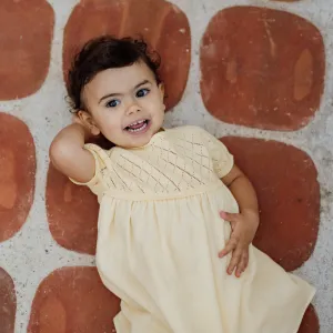 Wedoble Girls Lemon Half Knit Dress