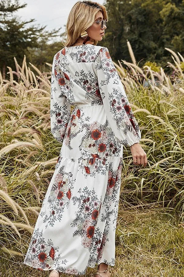 White Floral Maxi