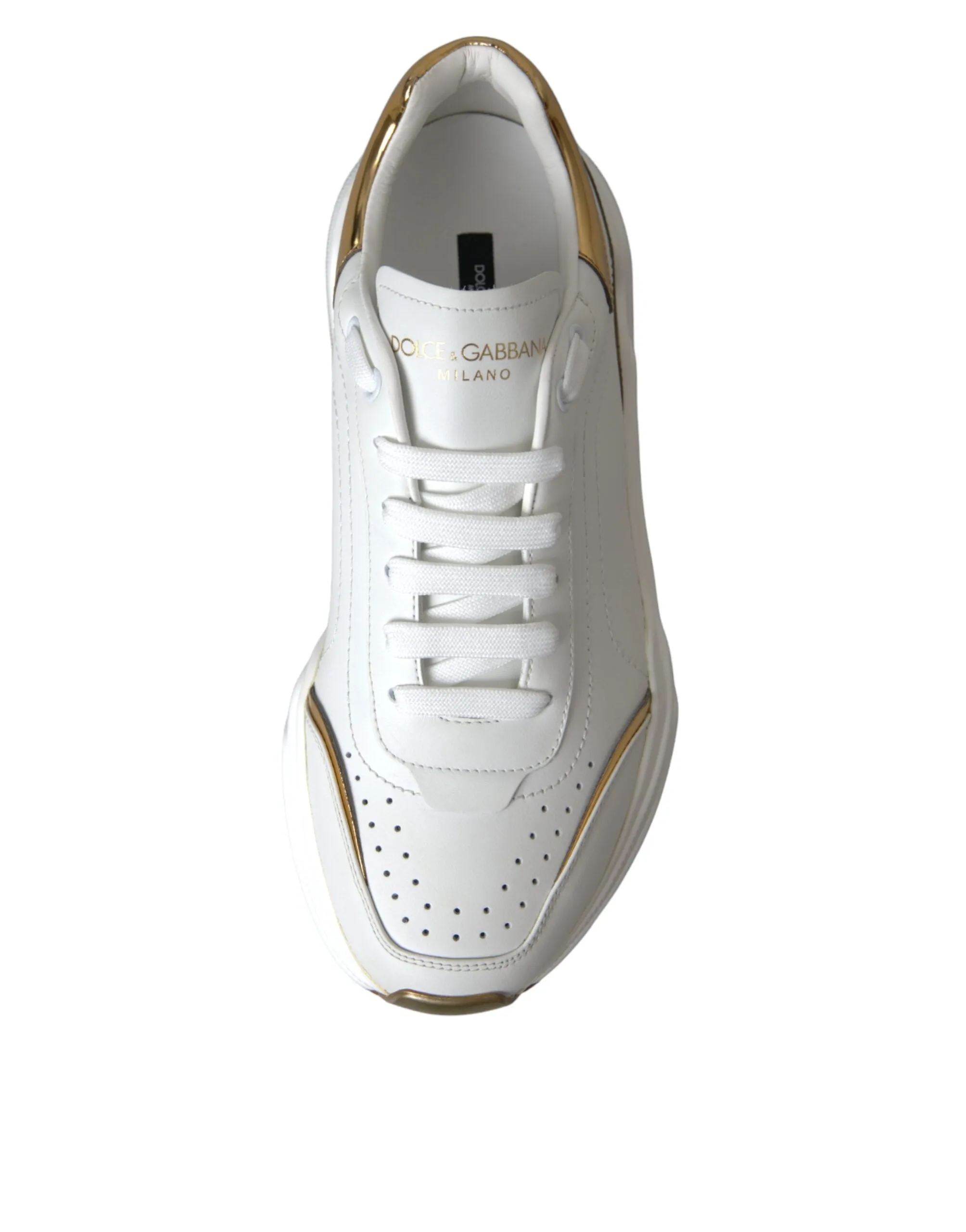 White Gold DAYMASTER Leather Sneakers Men Shoes (Copy)
