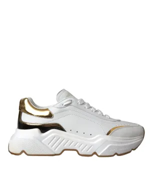 White Gold DAYMASTER Leather Sneakers Men Shoes (Copy)