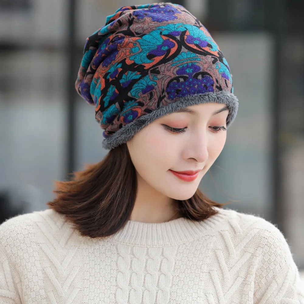 Winter Hat Women velvet Beanie Cap