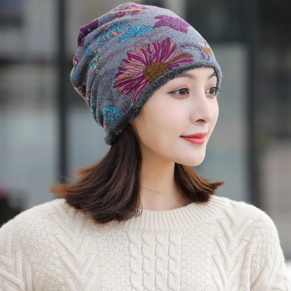 Winter Hat Women velvet Beanie Cap