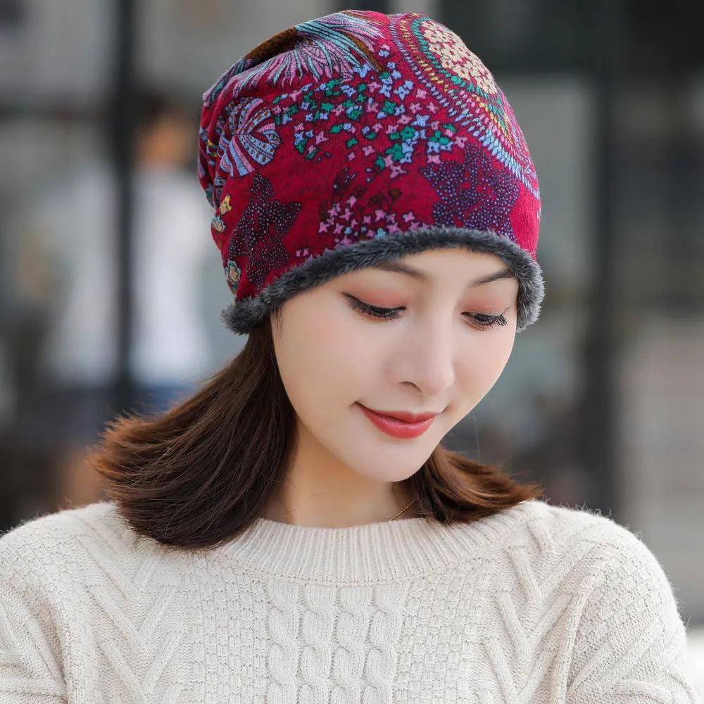 Winter Hat Women velvet Beanie Cap