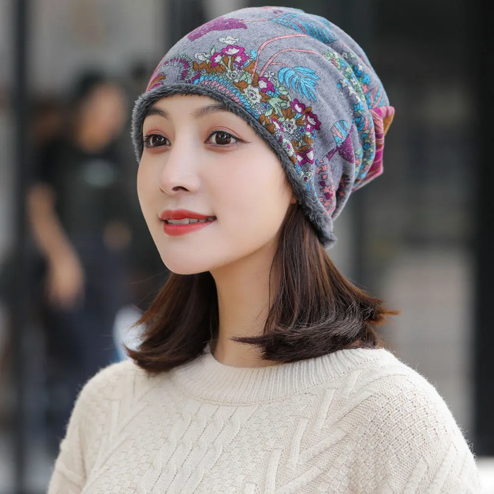 Winter Hat Women velvet Beanie Cap