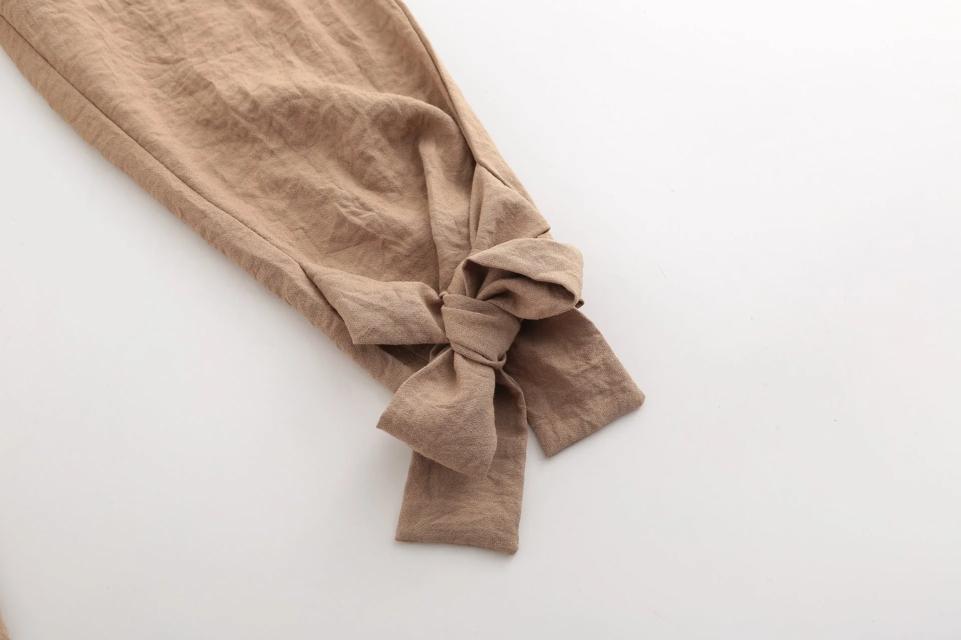 Women Fashion Strap Casual Trousers