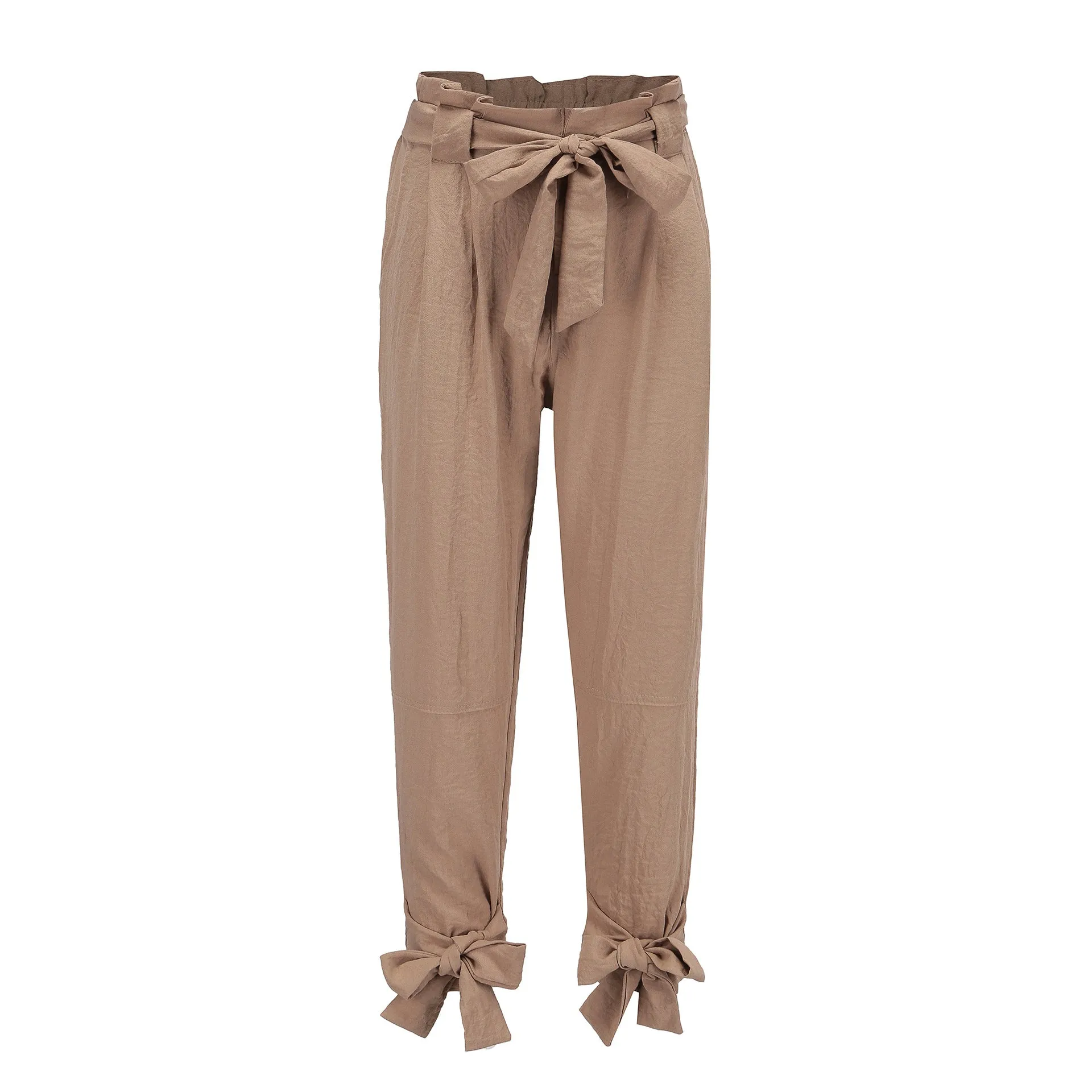 Women Fashion Strap Casual Trousers