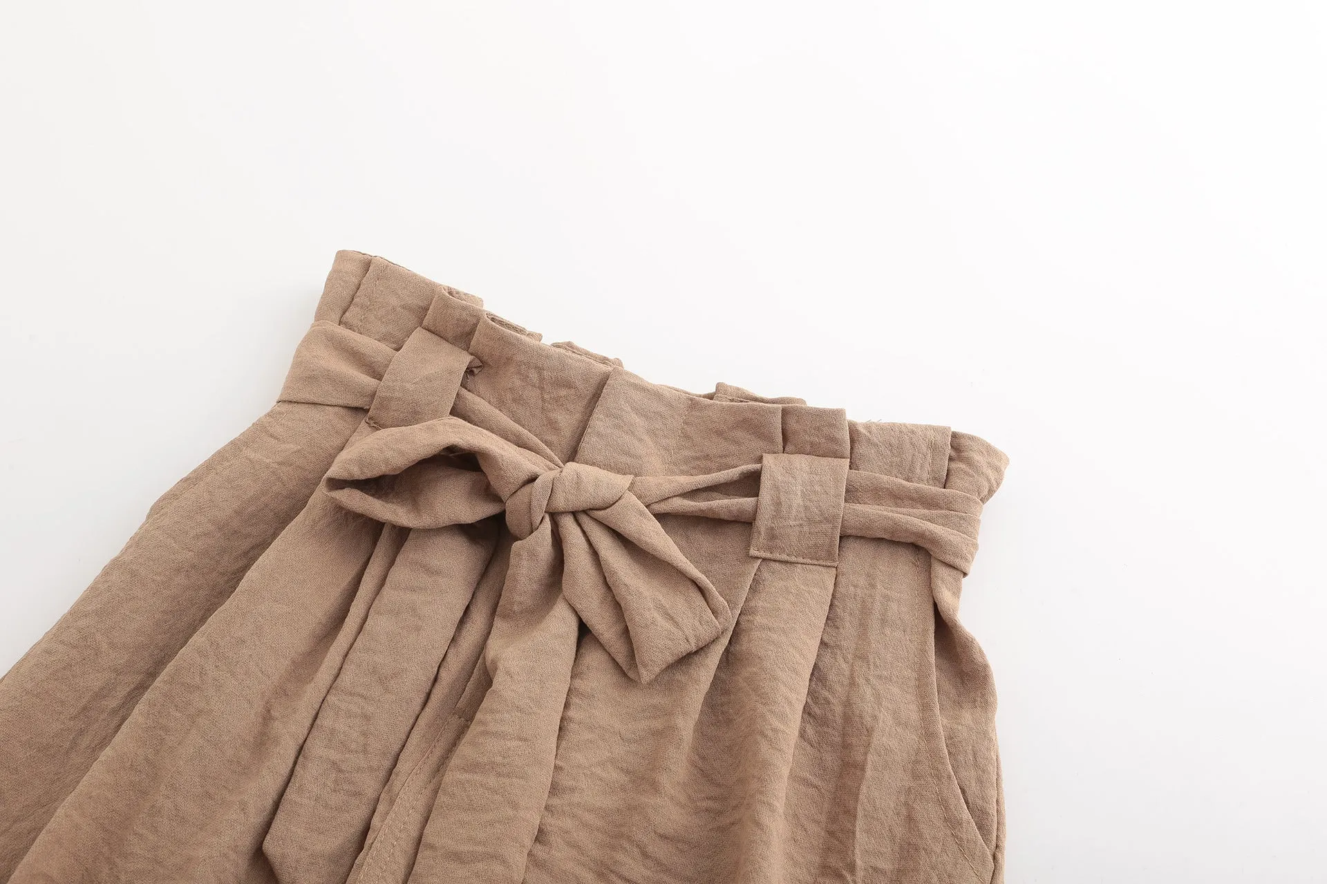 Women Fashion Strap Casual Trousers