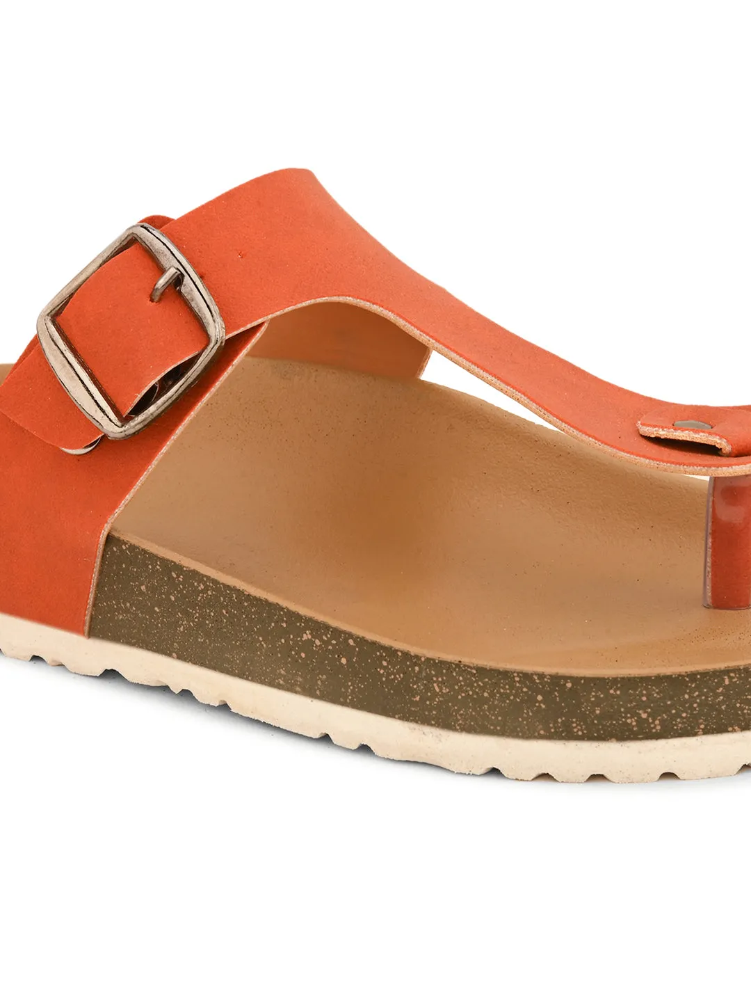 Women Synthetic Open Toe Flats