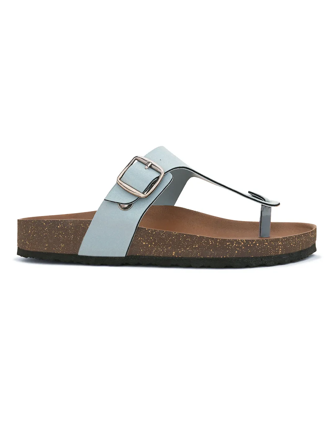 Women Synthetic Open Toe Flats