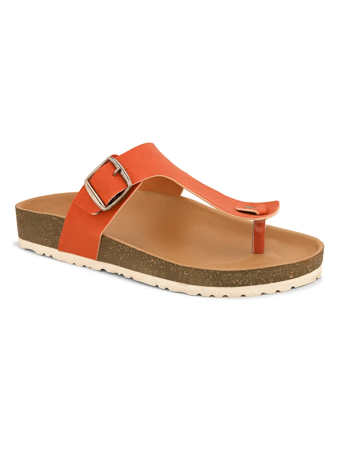 Women Synthetic Open Toe Flats