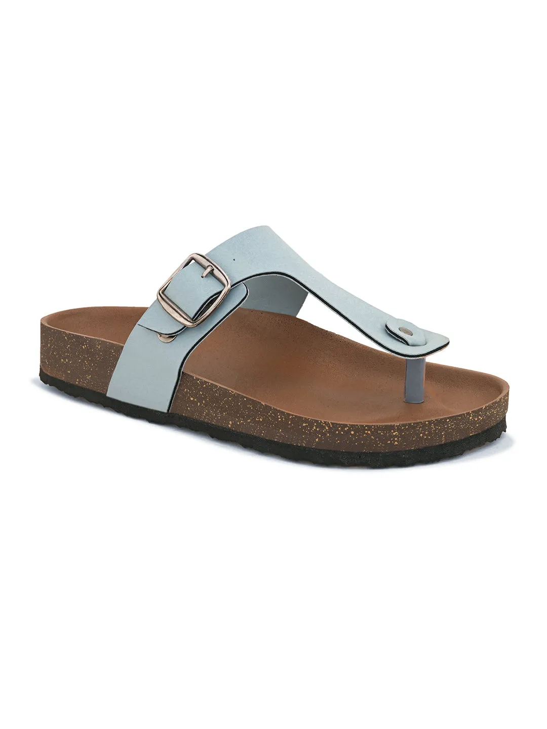 Women Synthetic Open Toe Flats