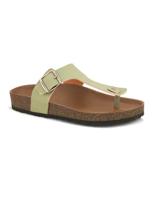 Women Synthetic Open Toe Flats