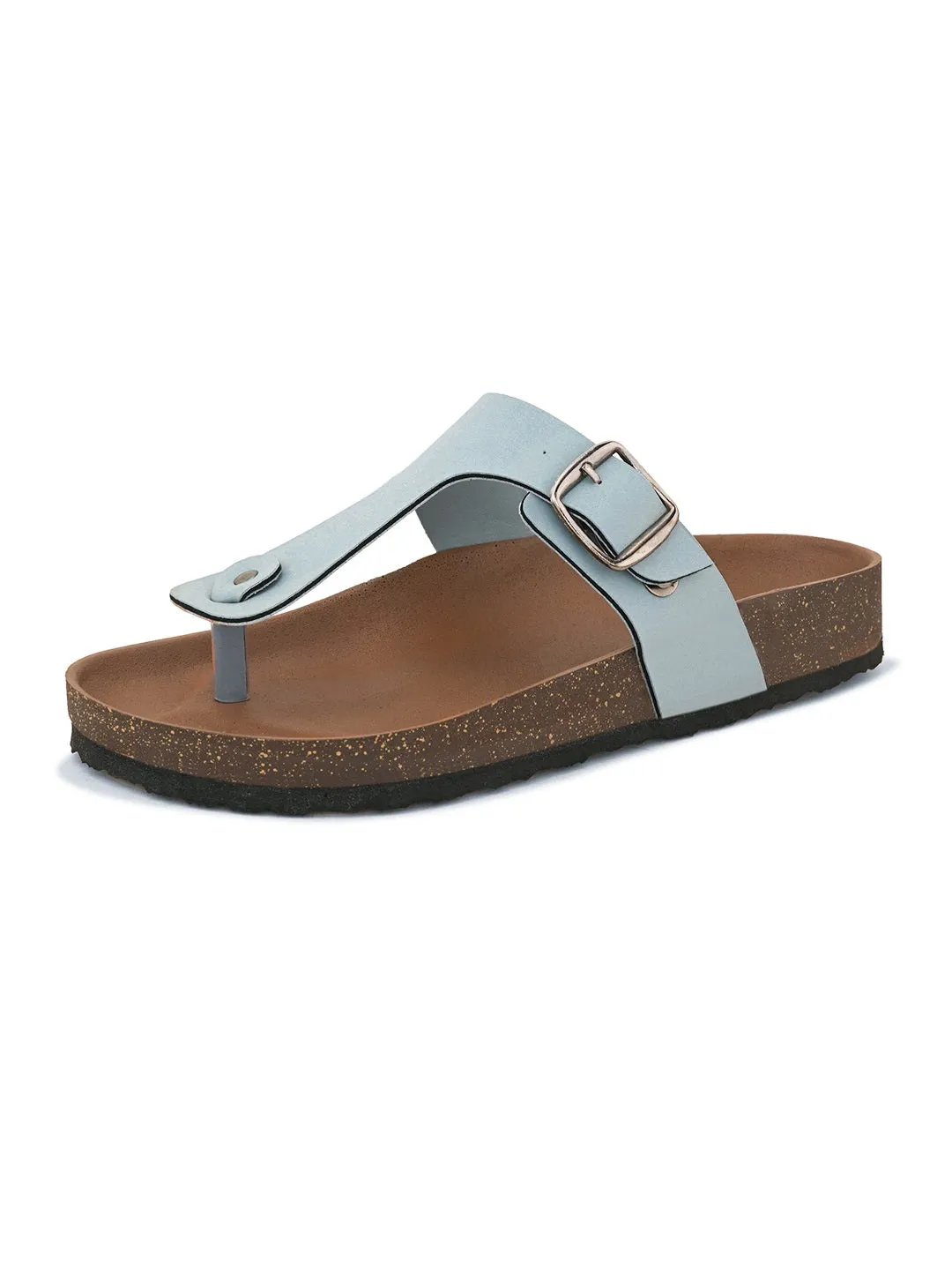 Women Synthetic Open Toe Flats