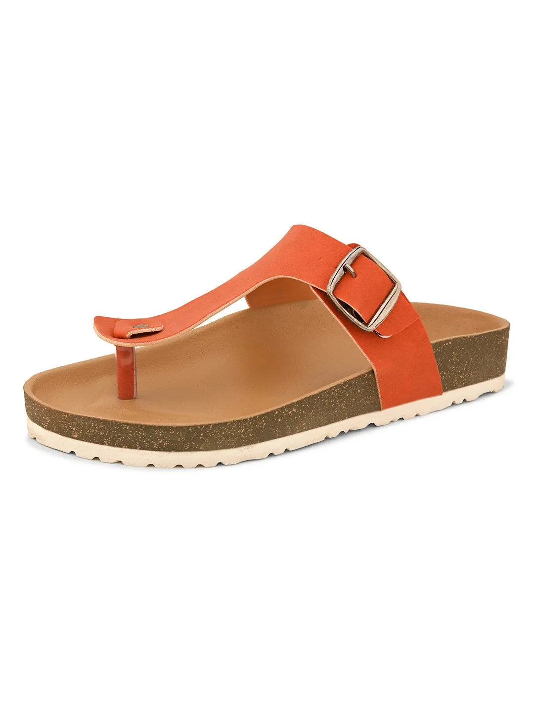 Women Synthetic Open Toe Flats