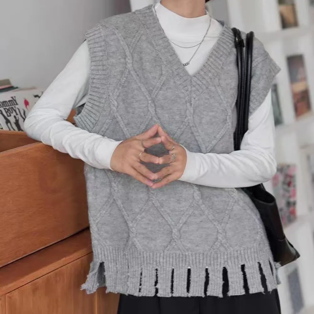 Women's Casual Solid Color Knitted Vest