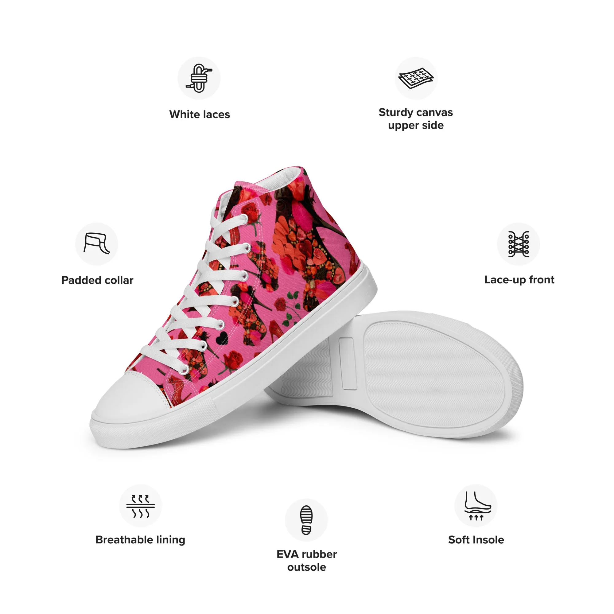 Women’s high top canvas shoes 'Deel Love'