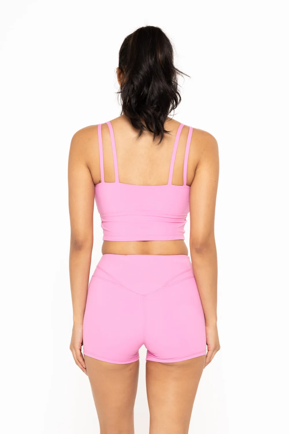 Women's Mono B | Longline Double Strap Sports Bra | Blue Jay
