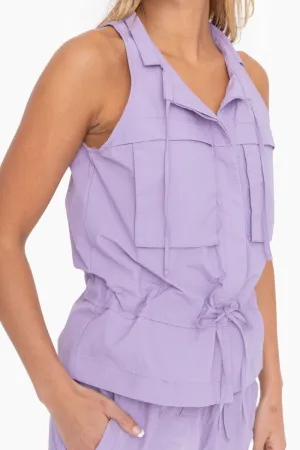 Women's Mono B | Utility Vest with Pockets | Purple Orchid