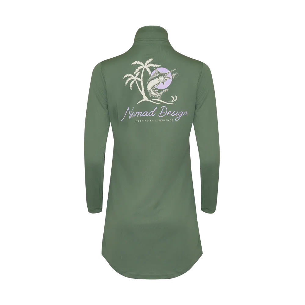 Womens Tech Dress - Marlin Sunset