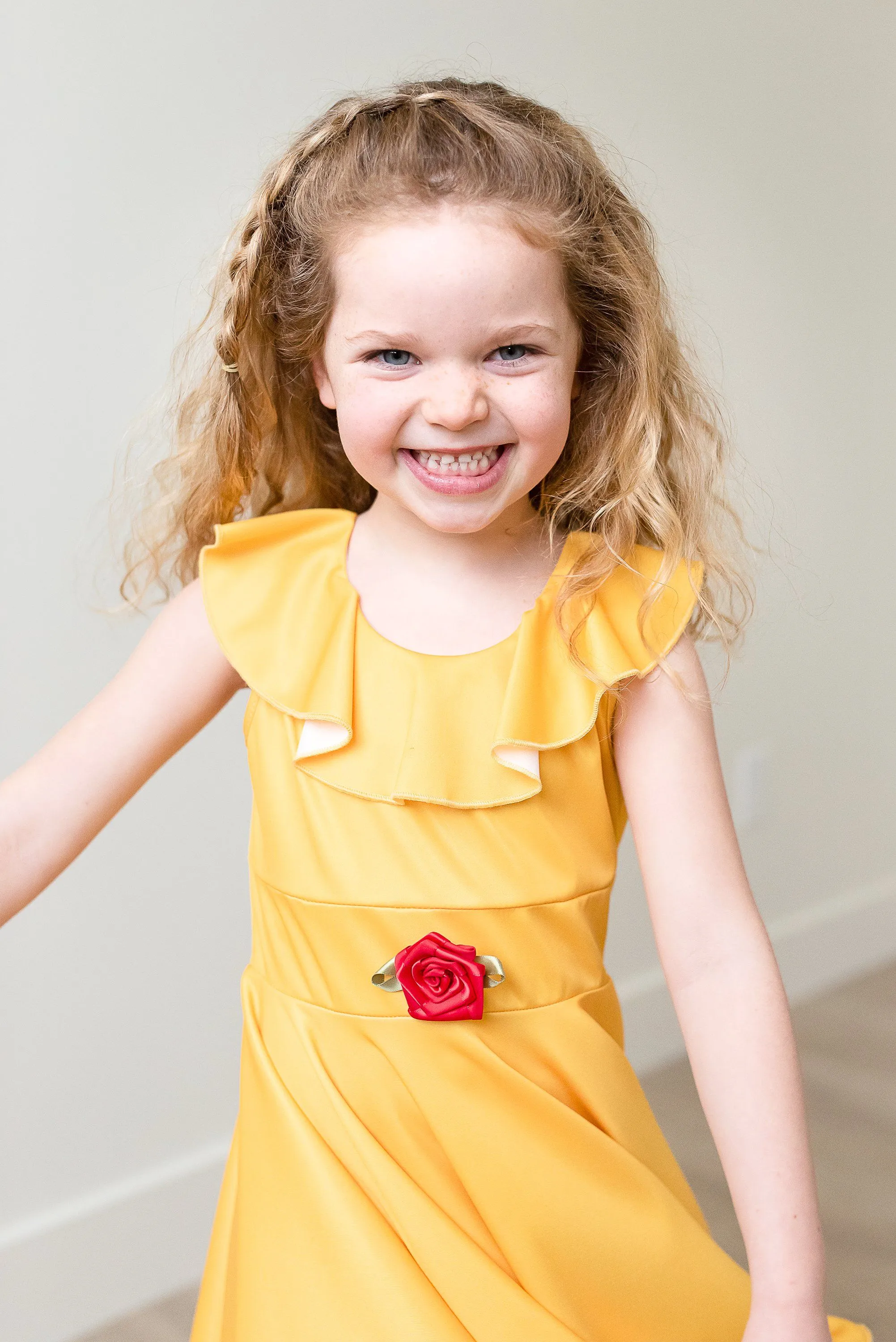 Yellow Beauty Twirl Dress