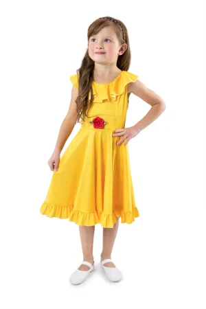 Yellow Beauty Twirl Dress