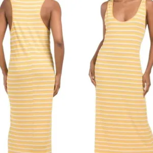 ZARA Flowy Ultra Lightweight Ribbed Racerback Dress Size Medium NWT
