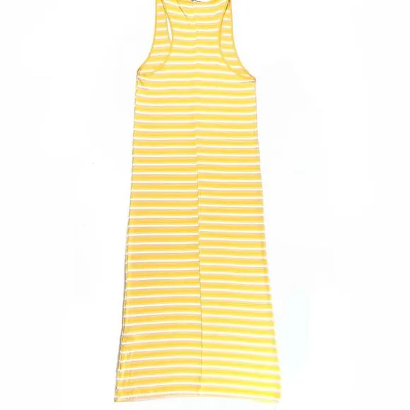 ZARA Flowy Ultra Lightweight Ribbed Racerback Dress Size Medium NWT